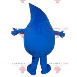 Giant blue water drop mascot - Redbrokoly.com