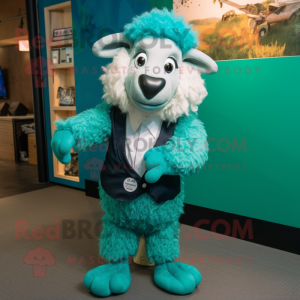 Turquoise Suffolk Sheep...