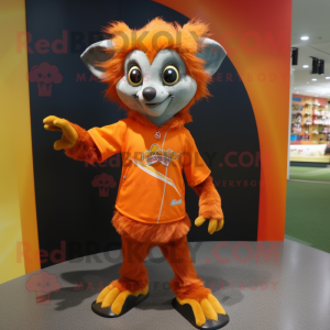 Oranje Aye-Aye mascotte...