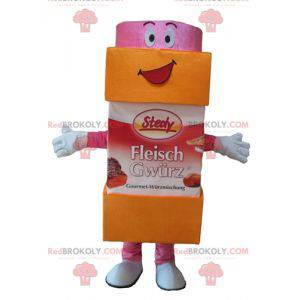 Orange and pink icing sugar sugar pot mascot - Redbrokoly.com