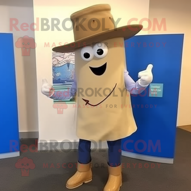 Tan Oyster mascot costume character dressed with a Bootcut Jeans and Ties Tan Oyster mascot costume character dressed with a Bootcut Jeans and Ties