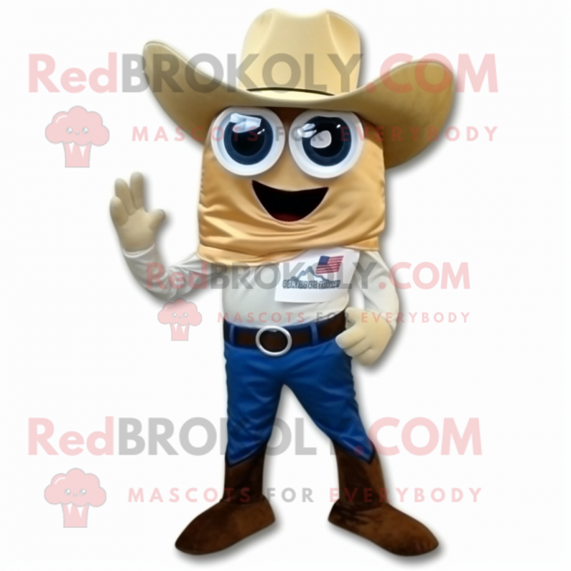 Tan Oyster mascot costume character dressed with a Bootcut Jeans and Ties Tan Oyster mascot costume character dressed with a Bootcut Jeans and Ties