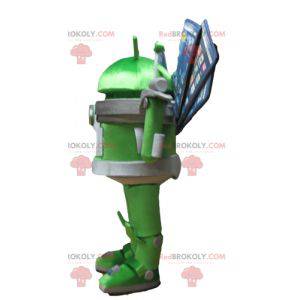 Mascota Bugdroid famoso logotipo de teléfonos Android -