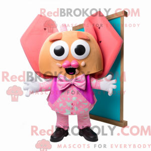 Rosa Tacos-maskotdraktfigur...