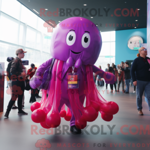Magenta vandmænd maskot...