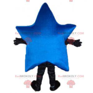 Meget smuk kæmpe blå stjerne maskot - Redbrokoly.com