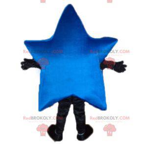 Meget smuk kæmpe blå stjerne maskot - Redbrokoly.com