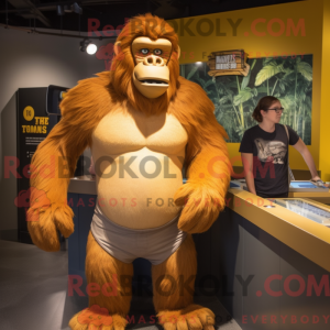 Gold Orangutan mascot...