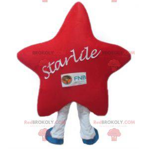 Gigantisk rød hvit og blå stjerne maskot - Redbrokoly.com