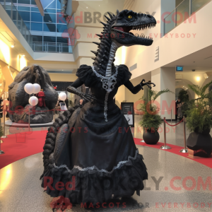 Black Allosaurus mascot...