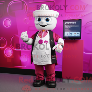 Magenta Doctor Maskottchen...