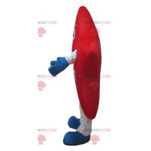 Reusachtige rood-witte en blauwe ster-mascotte - Redbrokoly.com