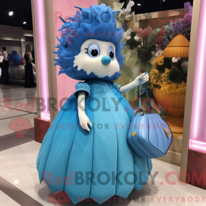 Cyan Hedgehog maskot...