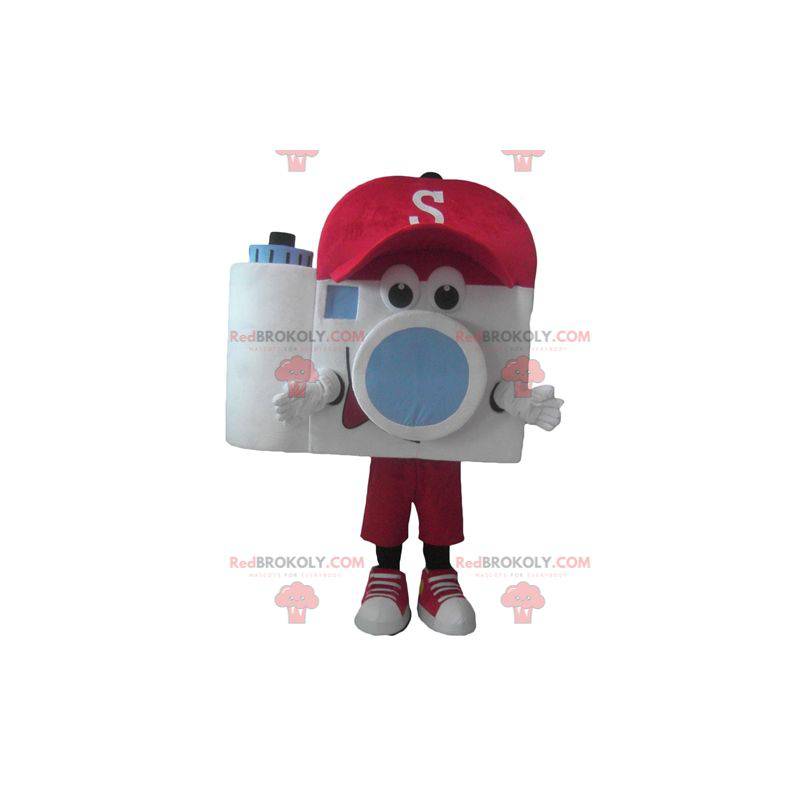 Camera mascot with a red cap - Redbrokoly.com