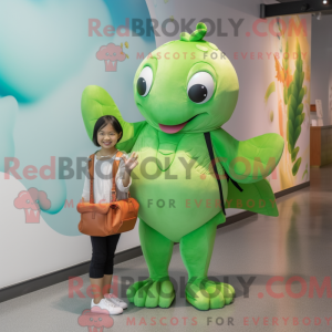 Green Goldfish mascot...