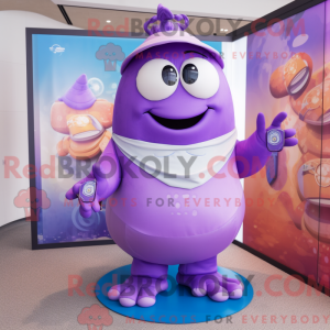 Postava maskota Purple Gyro...