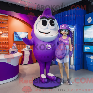 Postava maskota Purple Gyro...