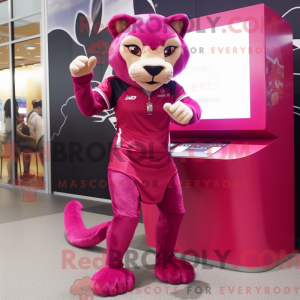 Magenta Puma máscara de...