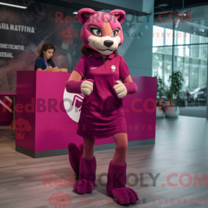 Magenta Puma máscara de...