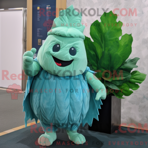 Turkis Cabbage Leaf maskot...