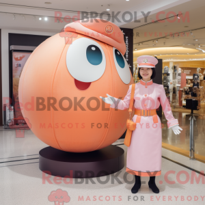 Postava maskota Peach Human...