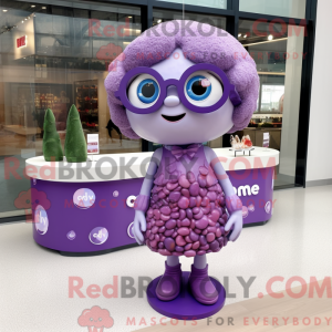 Costume mascotte de Purple...