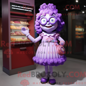 Maskotdraktfigur Purple...