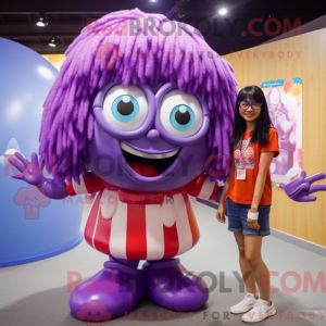 Costume mascotte de Purple...