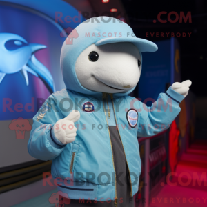 Narwal mascottekostuum...