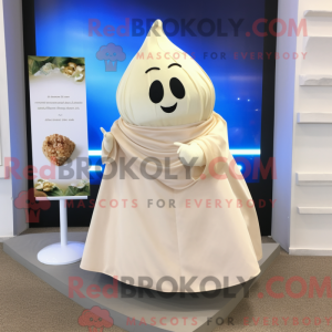 Beige Pear mascot costume...