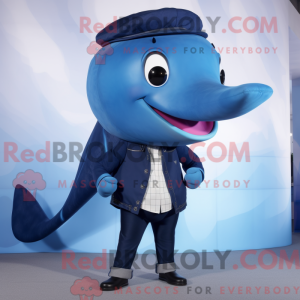 Personaggio mascotte balena...