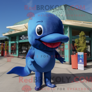 Maska Navy Blue Whale w...