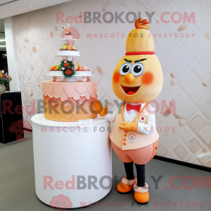 Perzik bruidstaart mascotte...