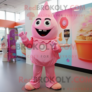 Maskottchenkostüm Pink Ice...