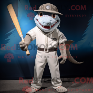 Sølv Sværdfisk maskot...