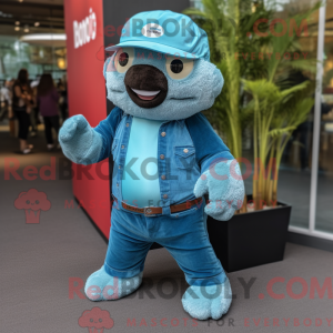 Disfraz de mascota Cyan...