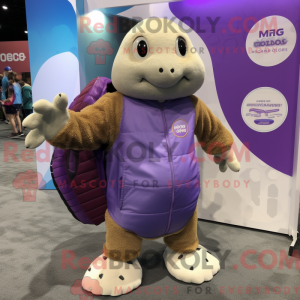 Personaggio mascotte viola...