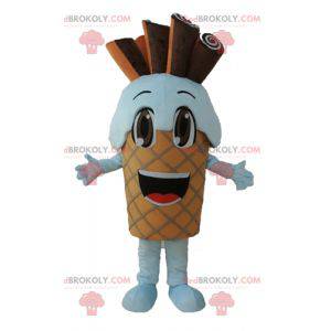 Cono gelato gigante mascotte con cioccolato - Redbrokoly.com