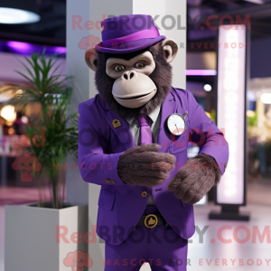 Lilla chimpanse maskot...