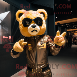 Gold Bear maskot...