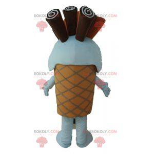 Cono gelato gigante mascotte con cioccolato - Redbrokoly.com