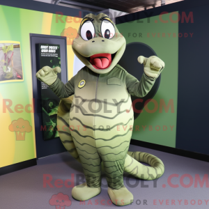 Oliven Anaconda maskot...