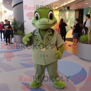 Oliven Anaconda maskot...