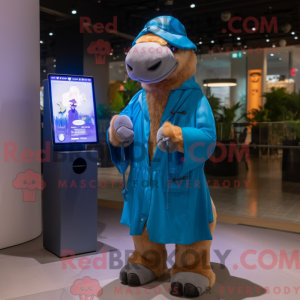 Blue Camel maskotdraktfigur...