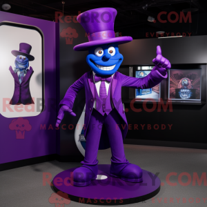 Purple Contortionist mascot...