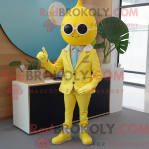 Citrongul blomme maskot...