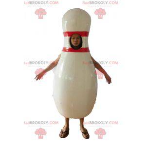 Giant white and red bowling mascot - Redbrokoly.com