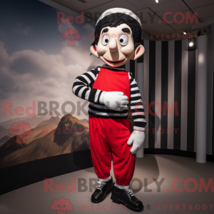 Mime-mascottekostuumkarakte...