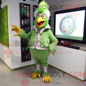 Máscara Green Rooster com...
