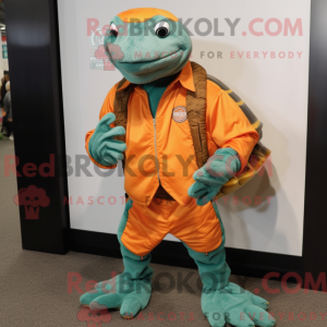 Rust Sea Turtle maskot...